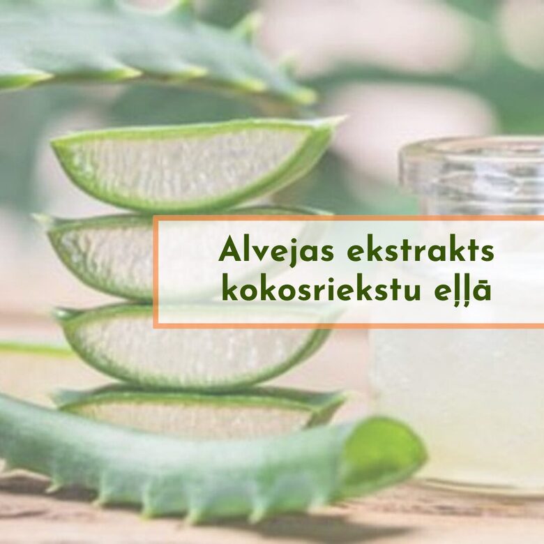Alvejas ekstrakts kokosriekstu eļļā